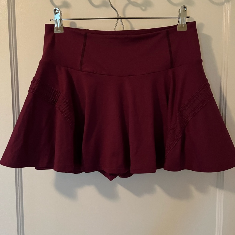 FP Movement Pleats and Thank You Skort size Large in purple/magenta color
